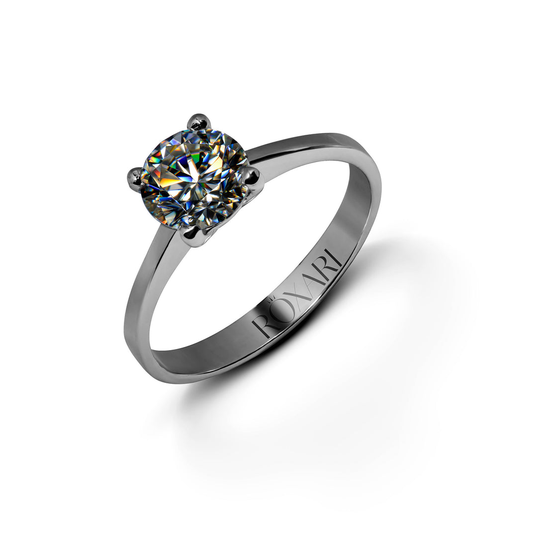 1 crat Moissanite diamond ring