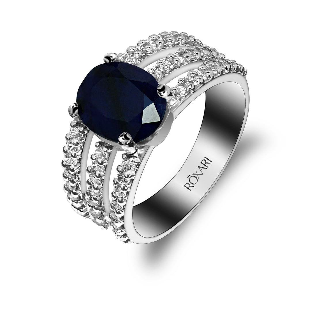 Blue Sapphire Ring for girls | Roxari