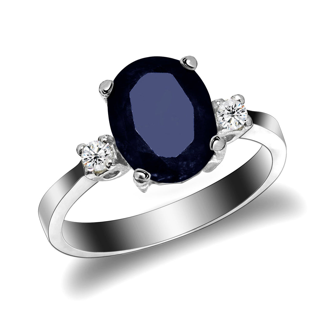 Neelum stone silver ring for women | Roxari