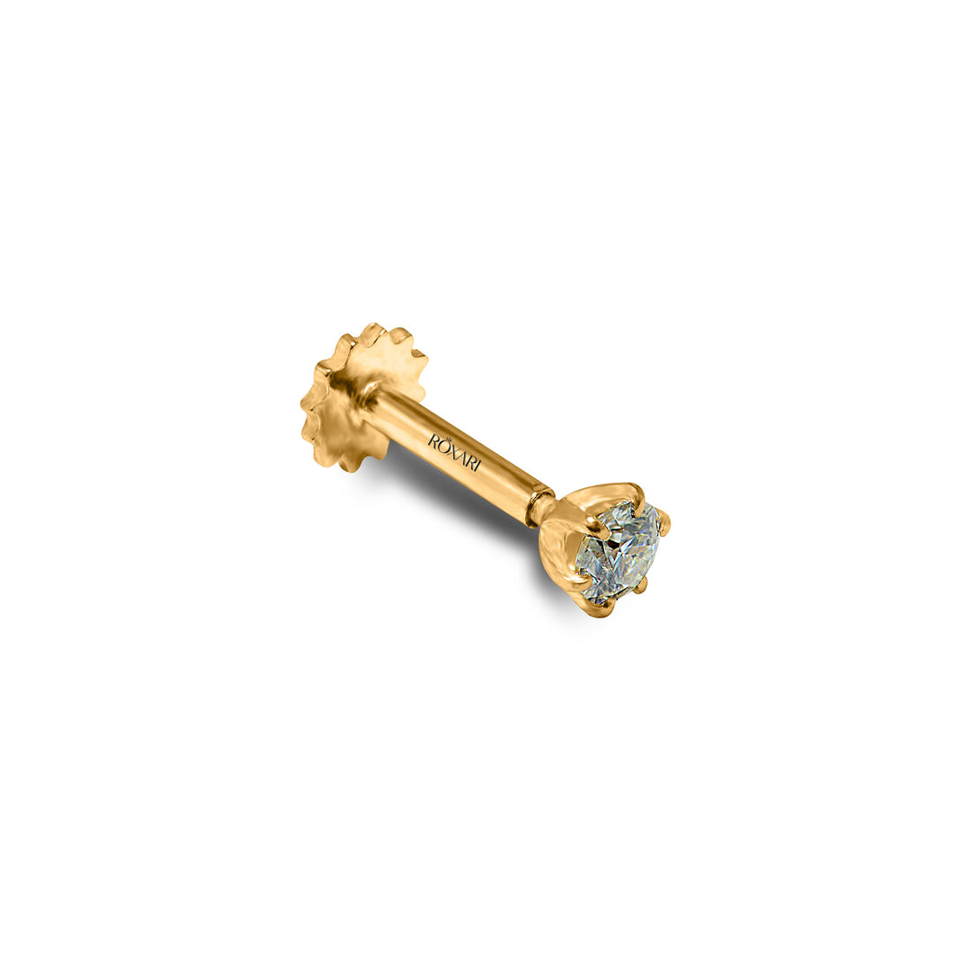 21k Gold nose pin