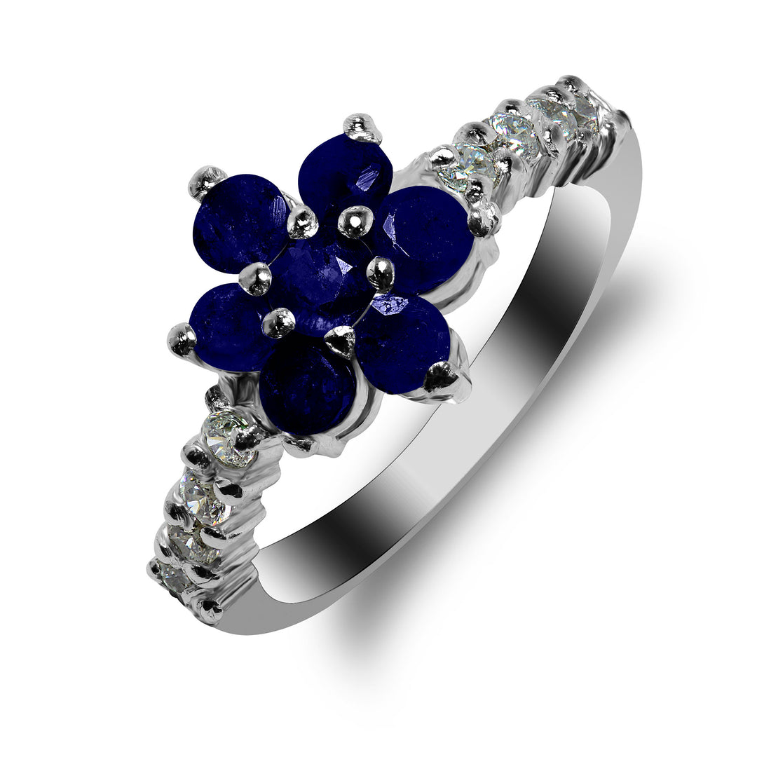 Neelum stone flower ring | Roxari