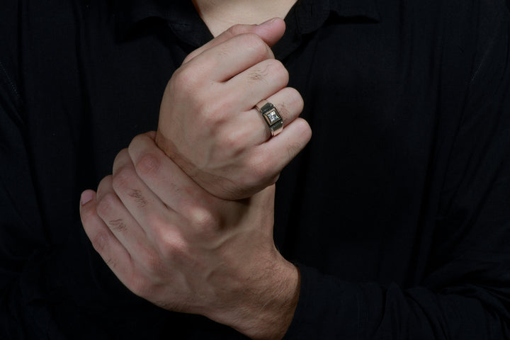 Moissanite Diamond ring for men