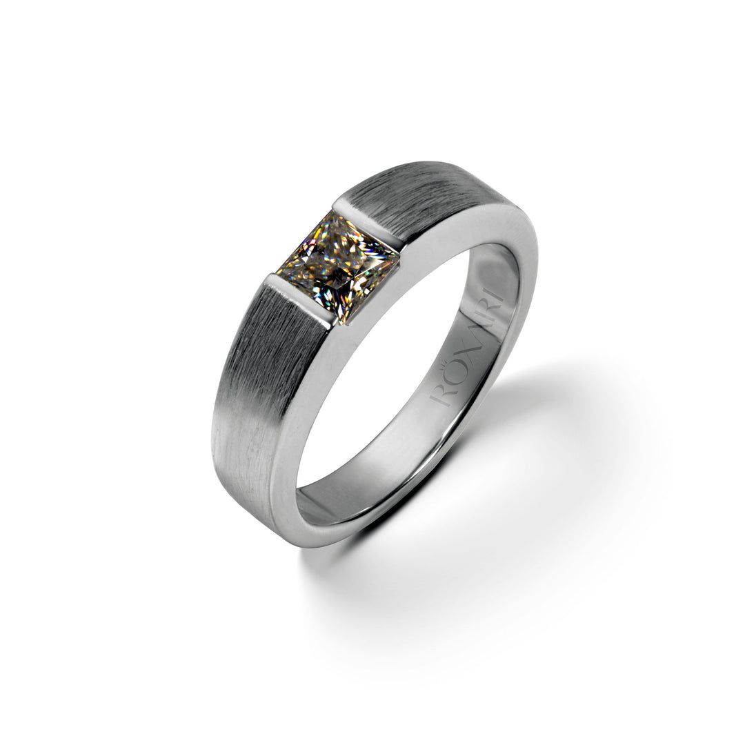 Princess Cut Moissanite Diamond ring for men