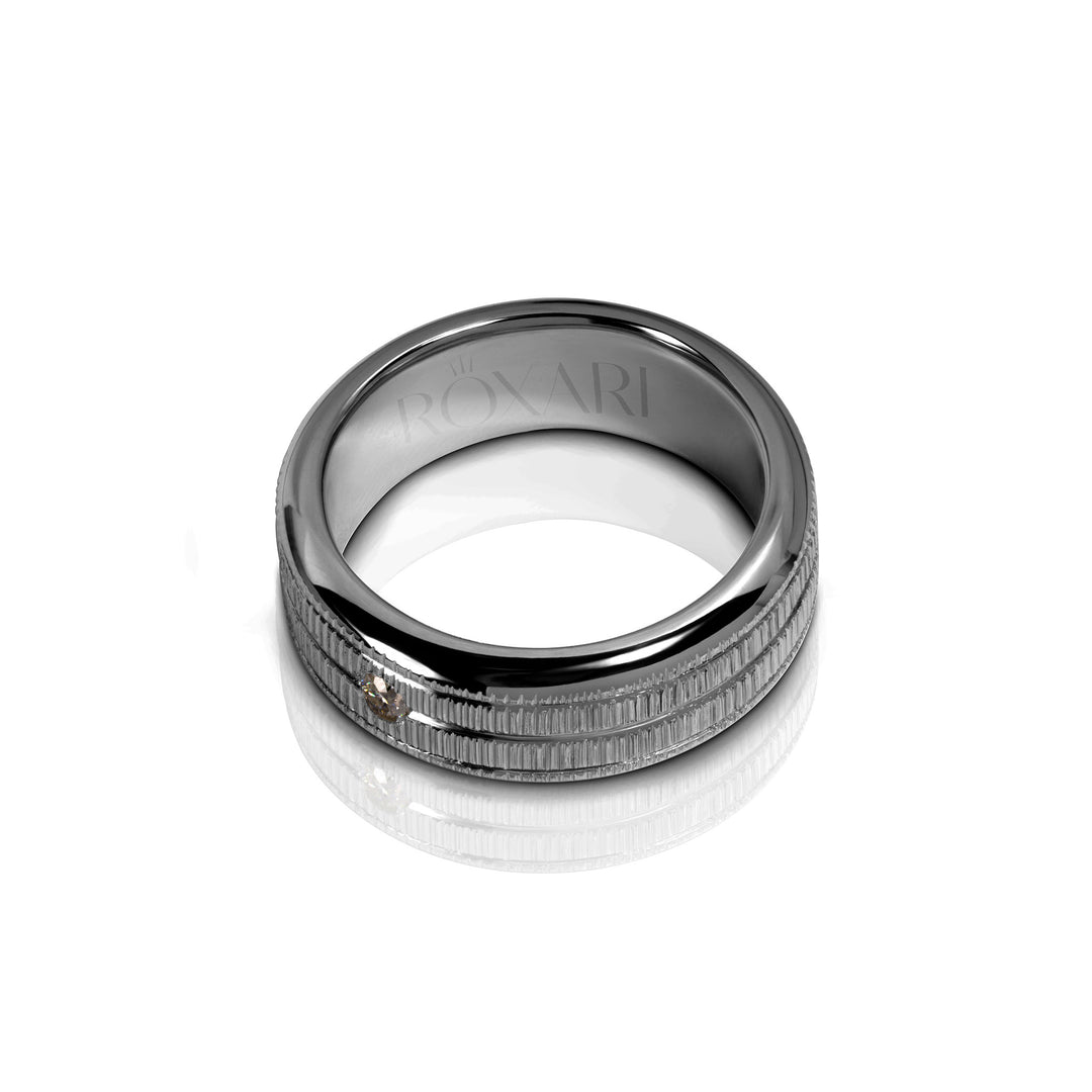 lab diamond wedding band for men