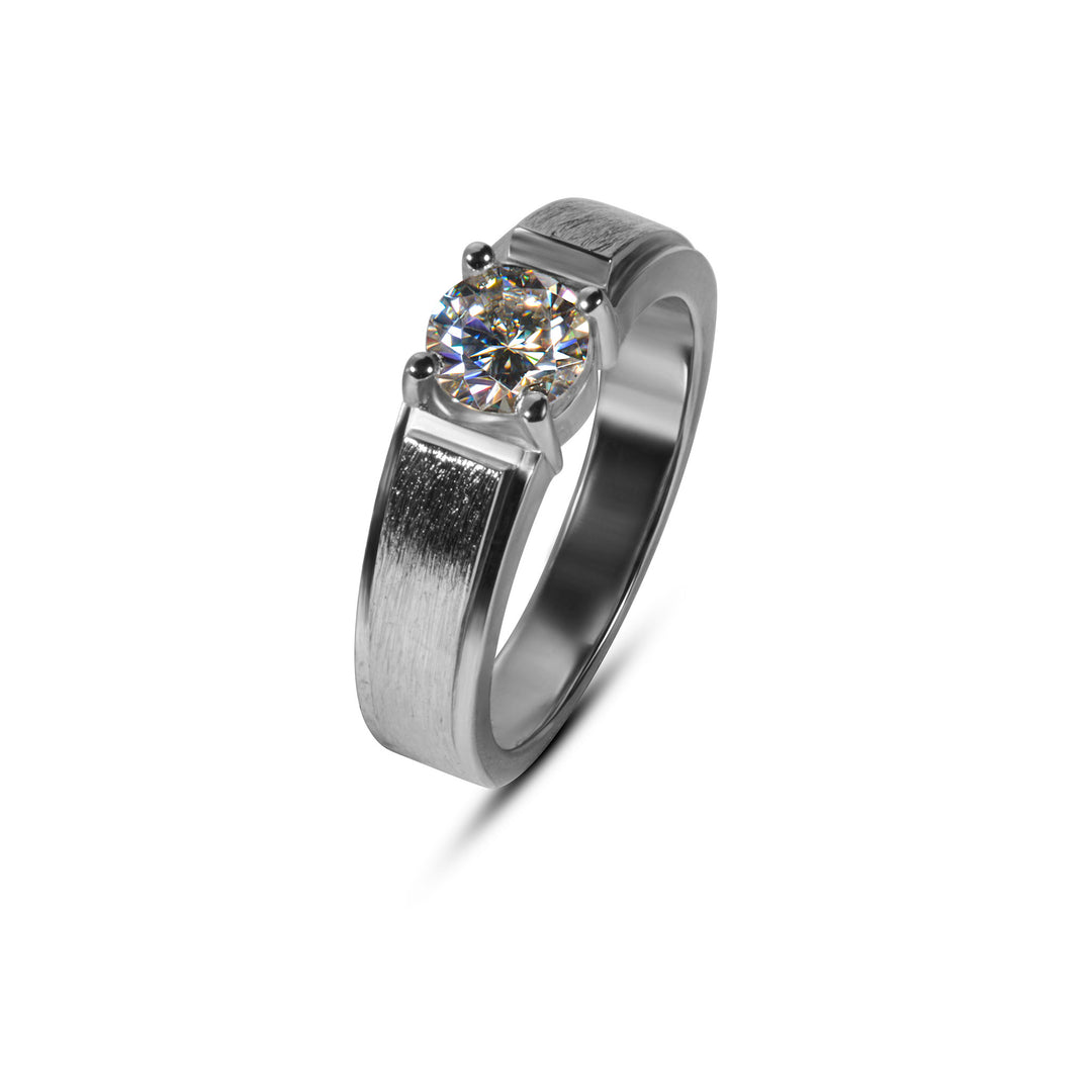 Moissanite diamond ring for men