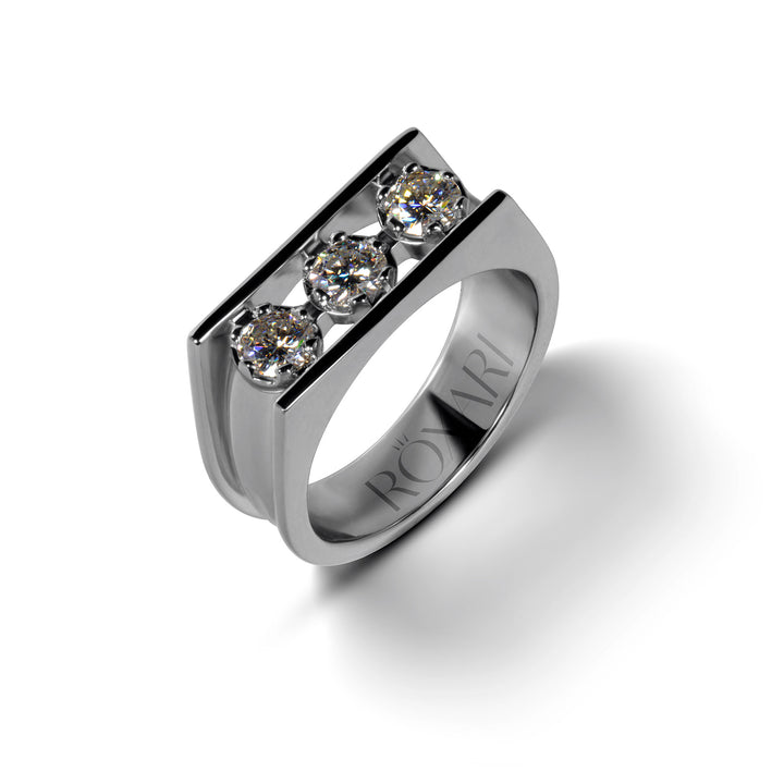 0.5 carat Moissanite diamond eing for men