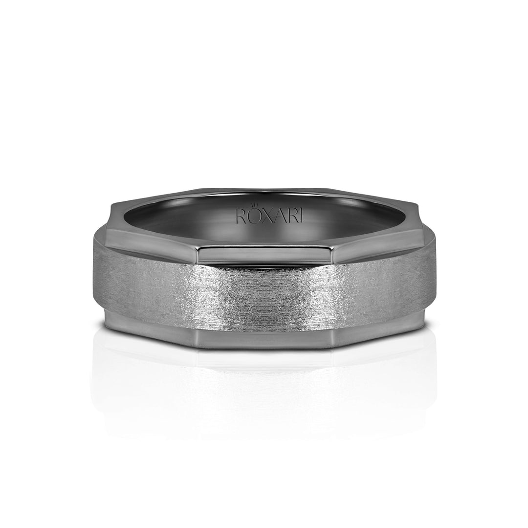 The Titan Hex Wedding Band