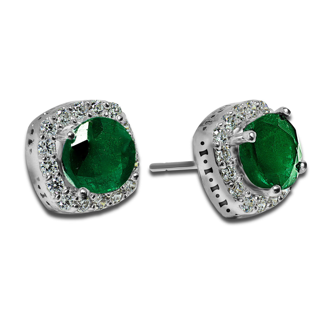 Emerald stone earings