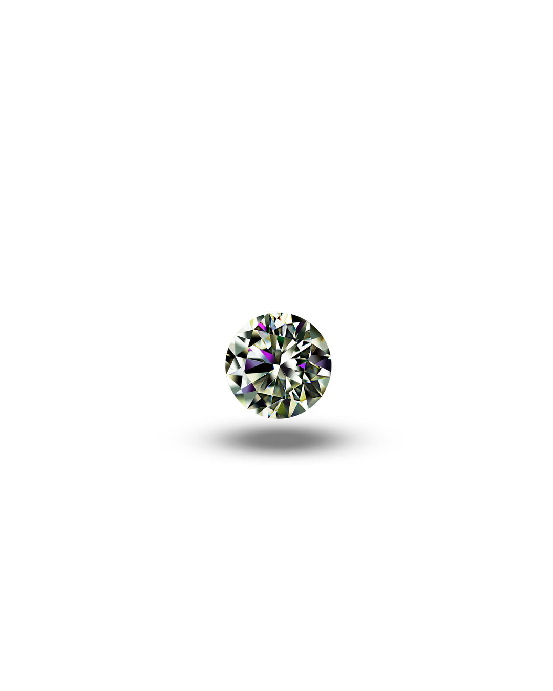0.5 carat Moissanite Diamond