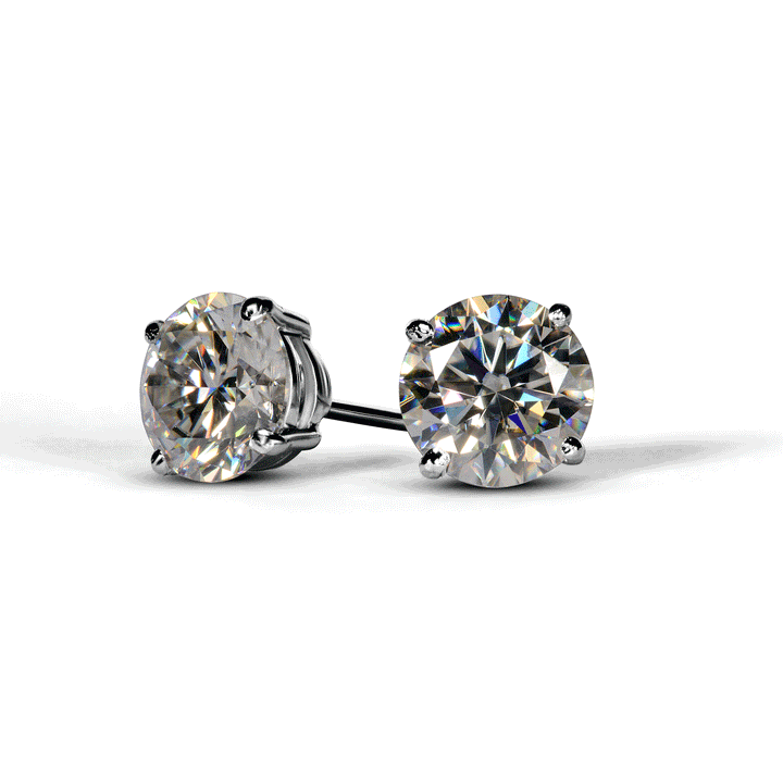 3 Carat Moissanite Earrings 