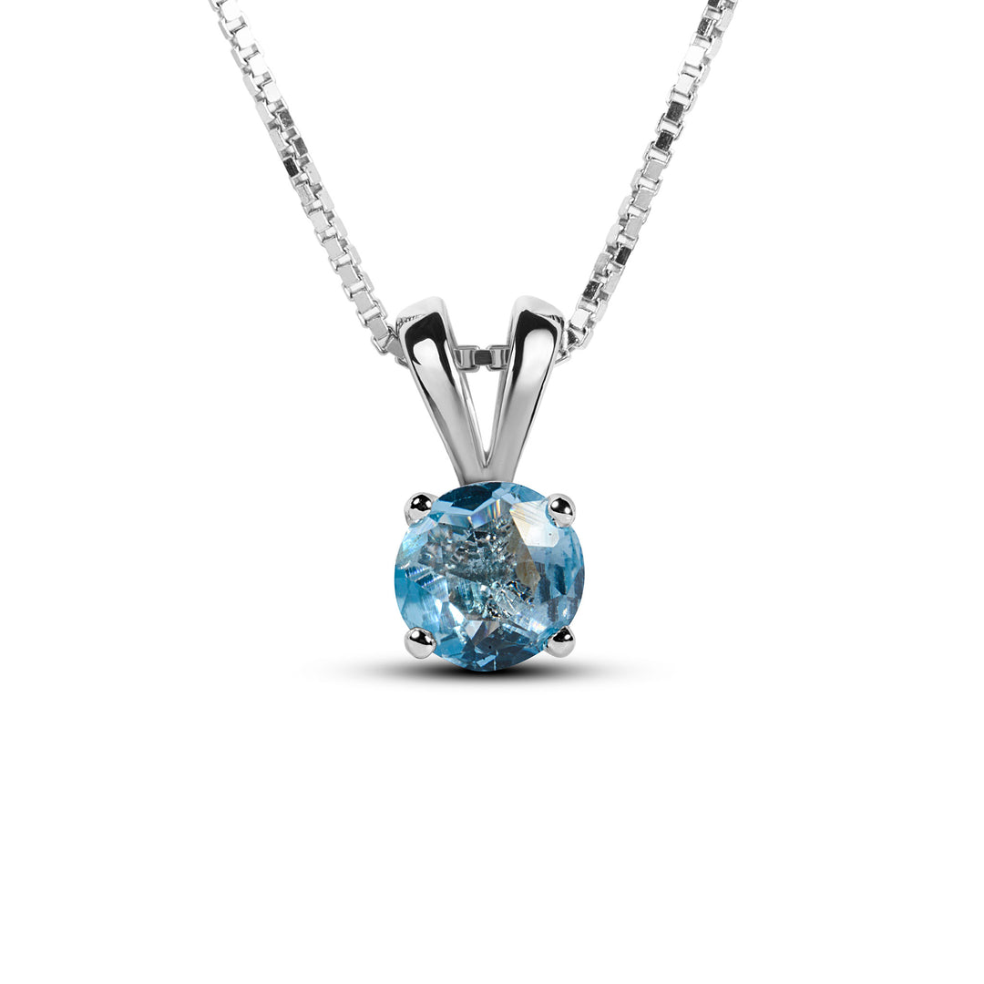Buy Natural Blue Topaz Pendant 