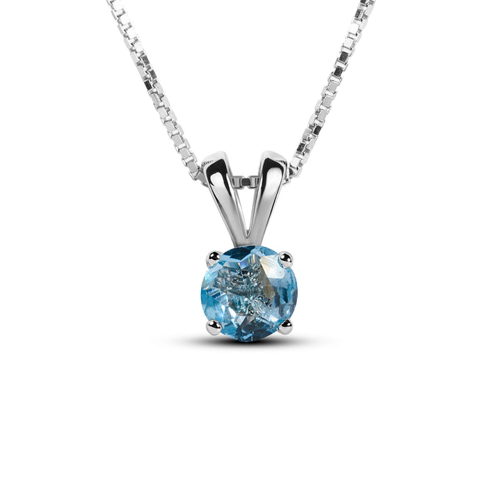 Buy Natural Blue Topaz Pendant 