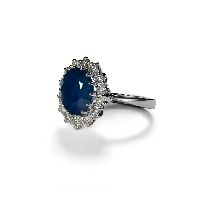 Natural Sapphire Diana Ring