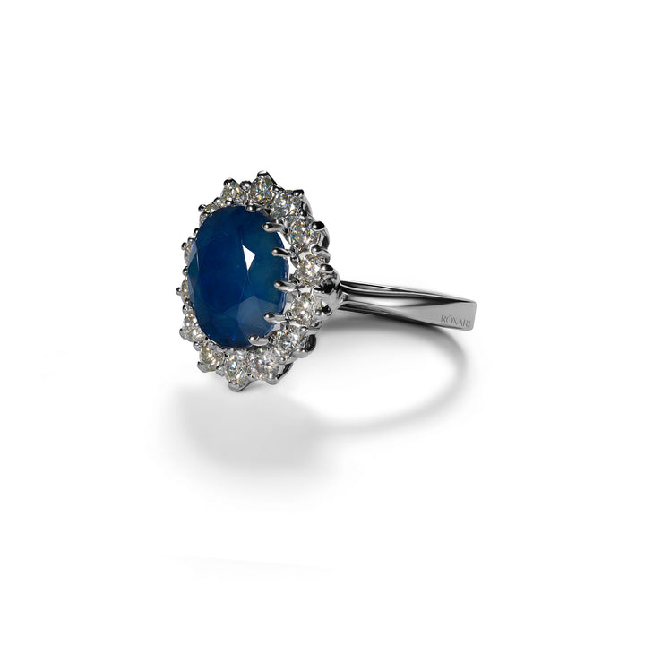 Natural Sapphire Diana Ring