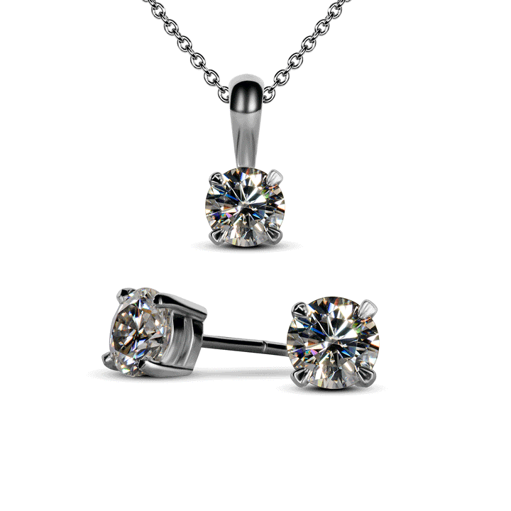 0.5 Carat Quadra Grace Pendant Set