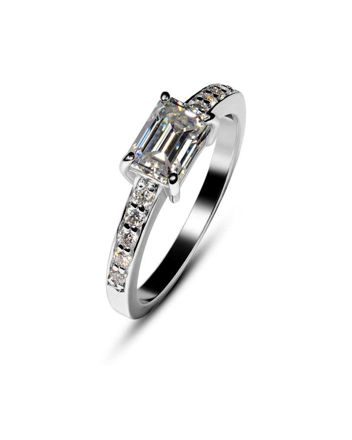 1 Carat Emerald cut 