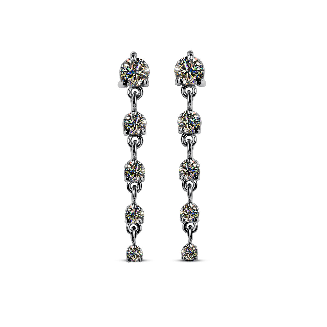 BUY Tear Drop Moissanite Earrings 