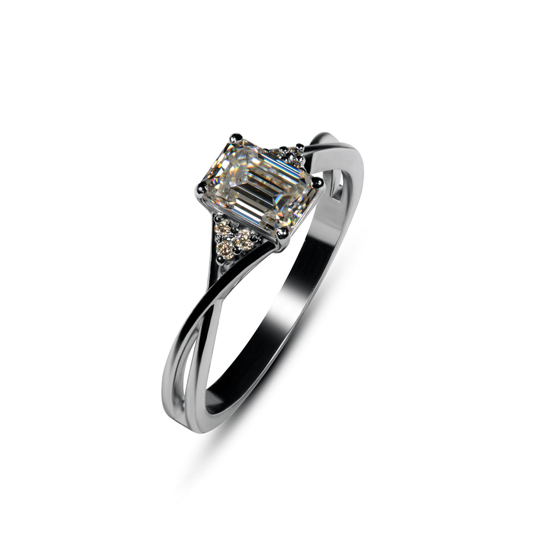 1 Carat Emerald Cut 