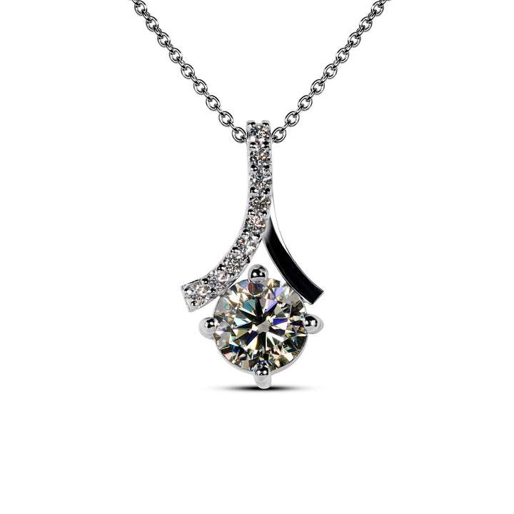 Buy 4 Carat Moissanite Diamond Pendant 