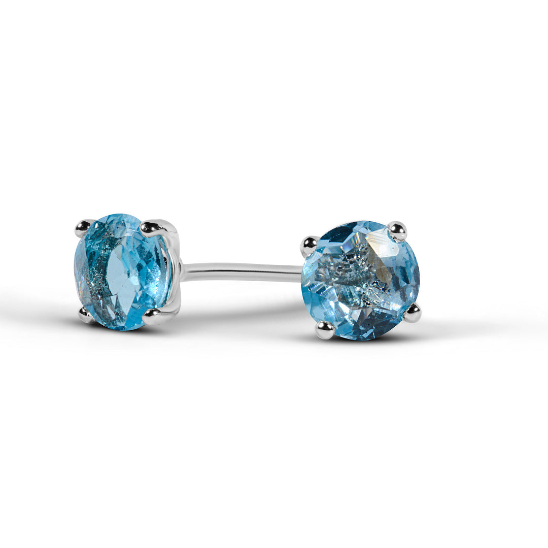 Buy natural blue topaz earrings in Pakistan