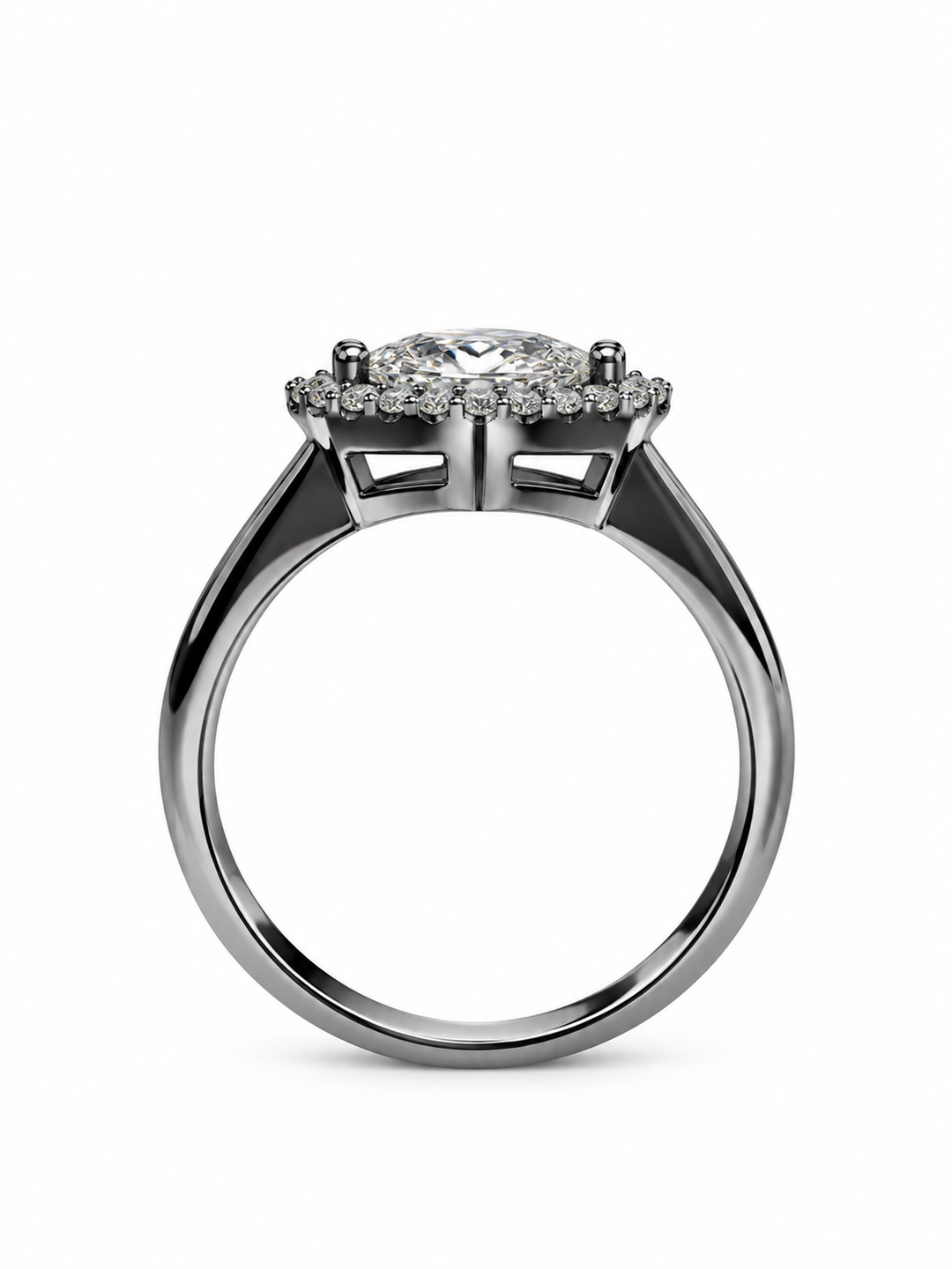 1 Carat Marqelle Ring shown in side profile