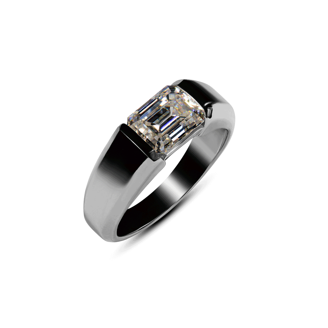 3 carat emerlad Moissanite 