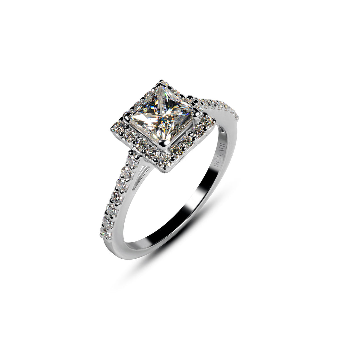 Buy 1 carat Princess Cut ring for female in Pakistan