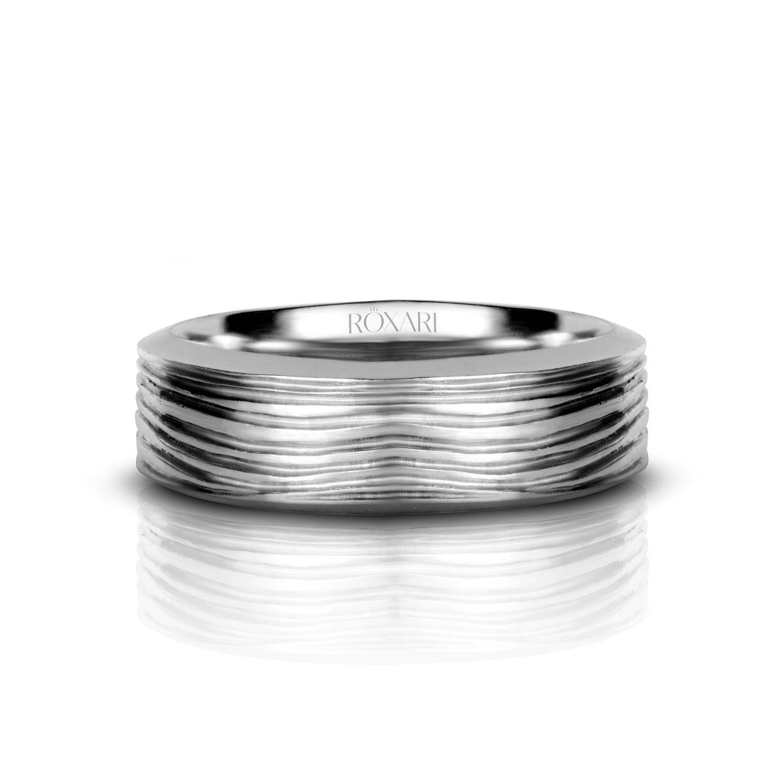 925 Sterling silver band for men 