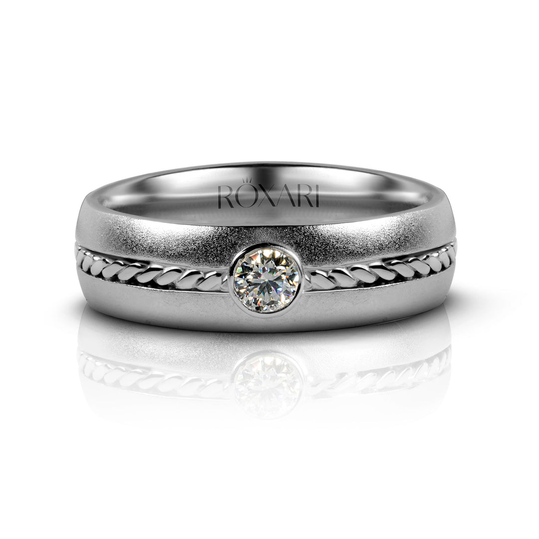 Moissanite Diamond Band for men 