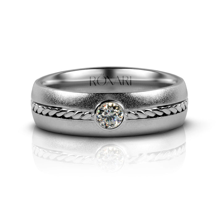 Moissanite Diamond Band for men 