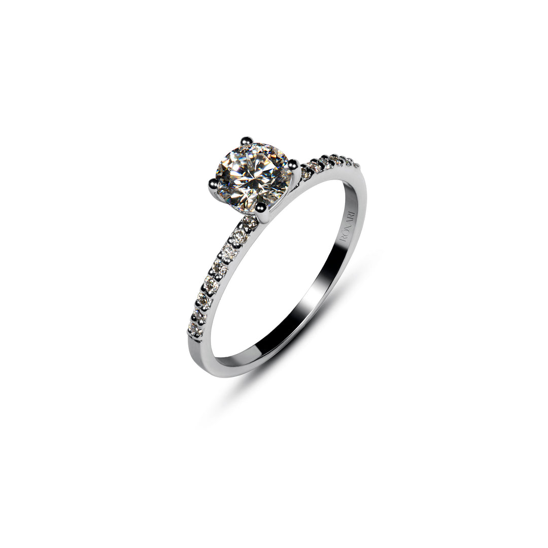 1 Carat Moissanite Diamond Ring for female 