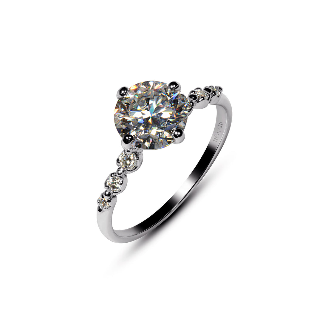 2 Carat Moissanite Diamond Stellar Triad Ring in Pakistan 