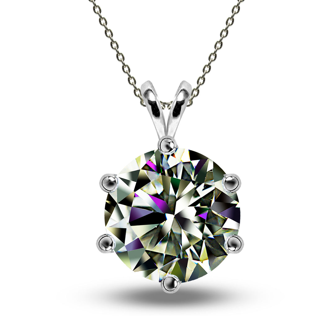 Moissanite Diamond Pendant for girls | Roxari