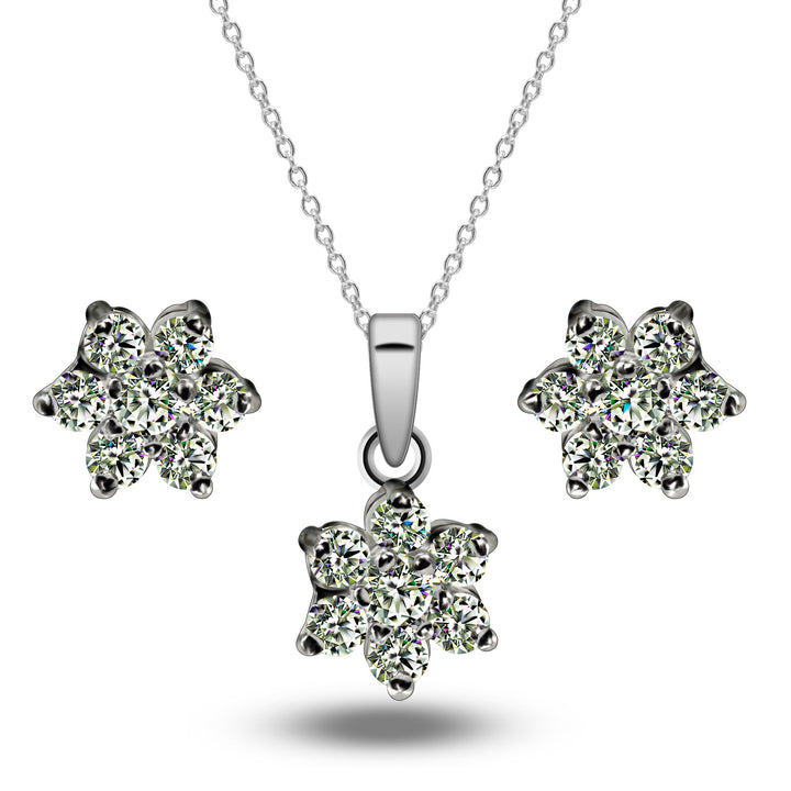 Moissanite Pendant Set