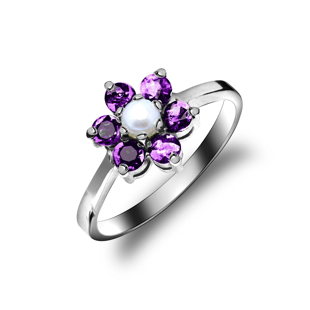 Amethyst stone ring