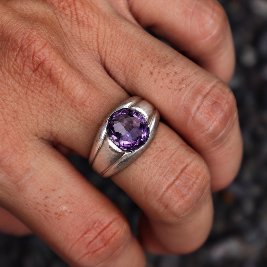 Natural Amethyst Ring