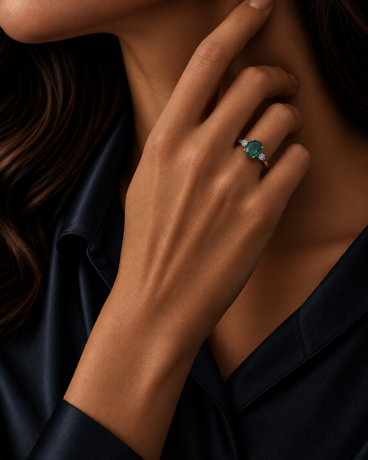 Natural Emerald Opulent Ring