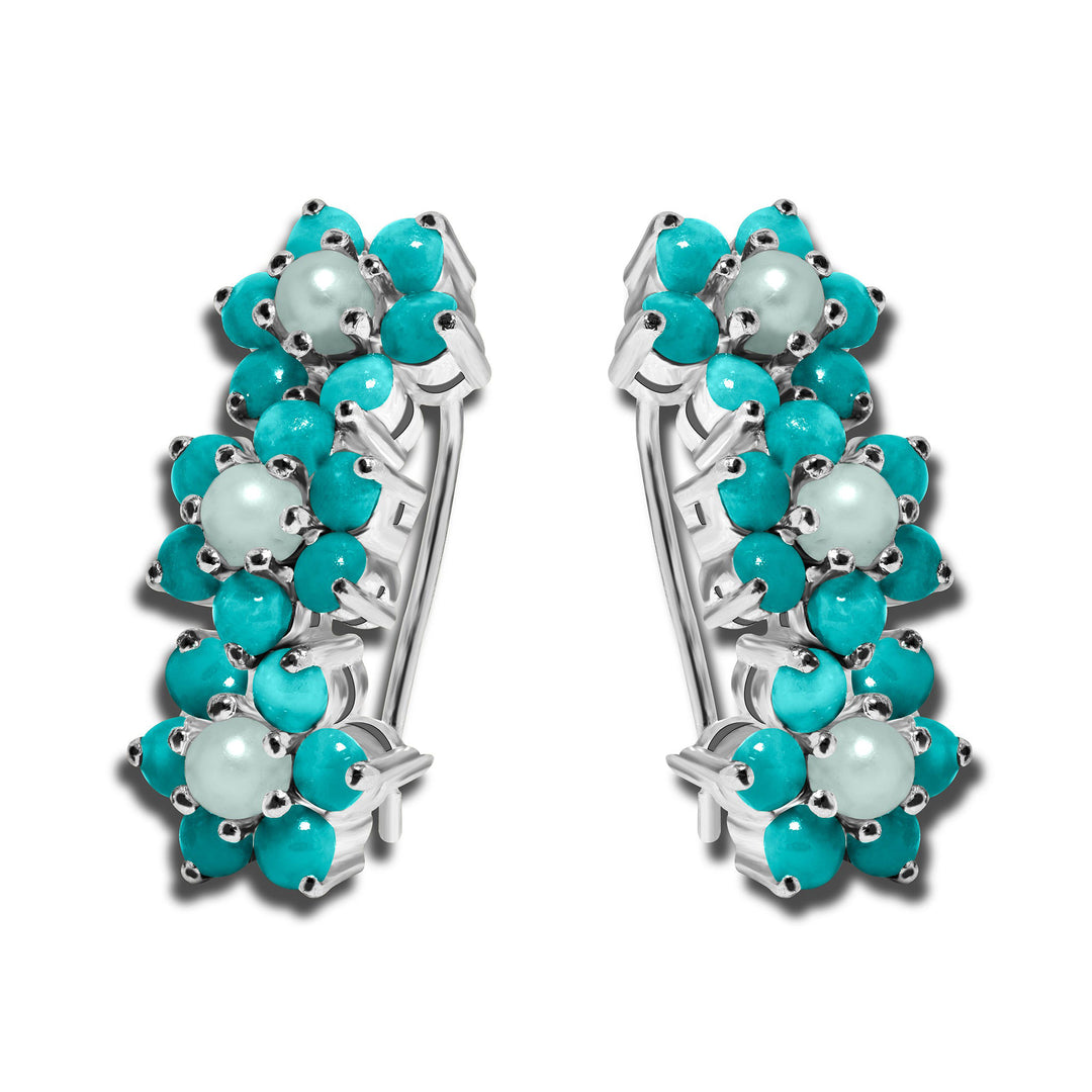 Feroza stone earrings