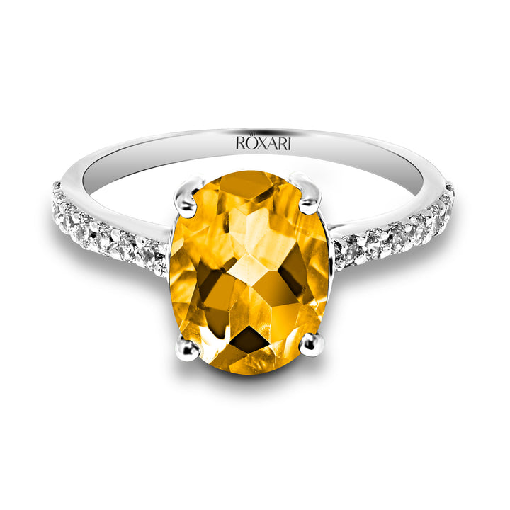 Natural Golden Topaz Envy Ring