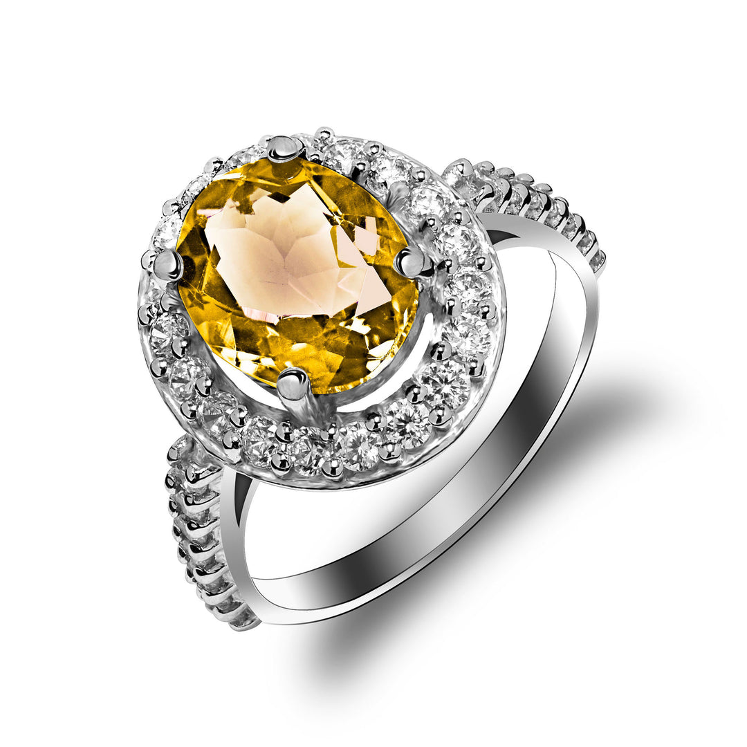 Golden Topaz ring