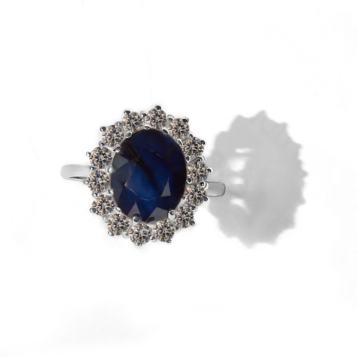 Natural Sapphire Diana Ring