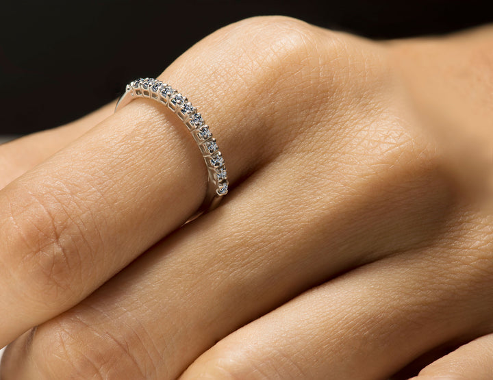 Infinity Moissanite Diamond band