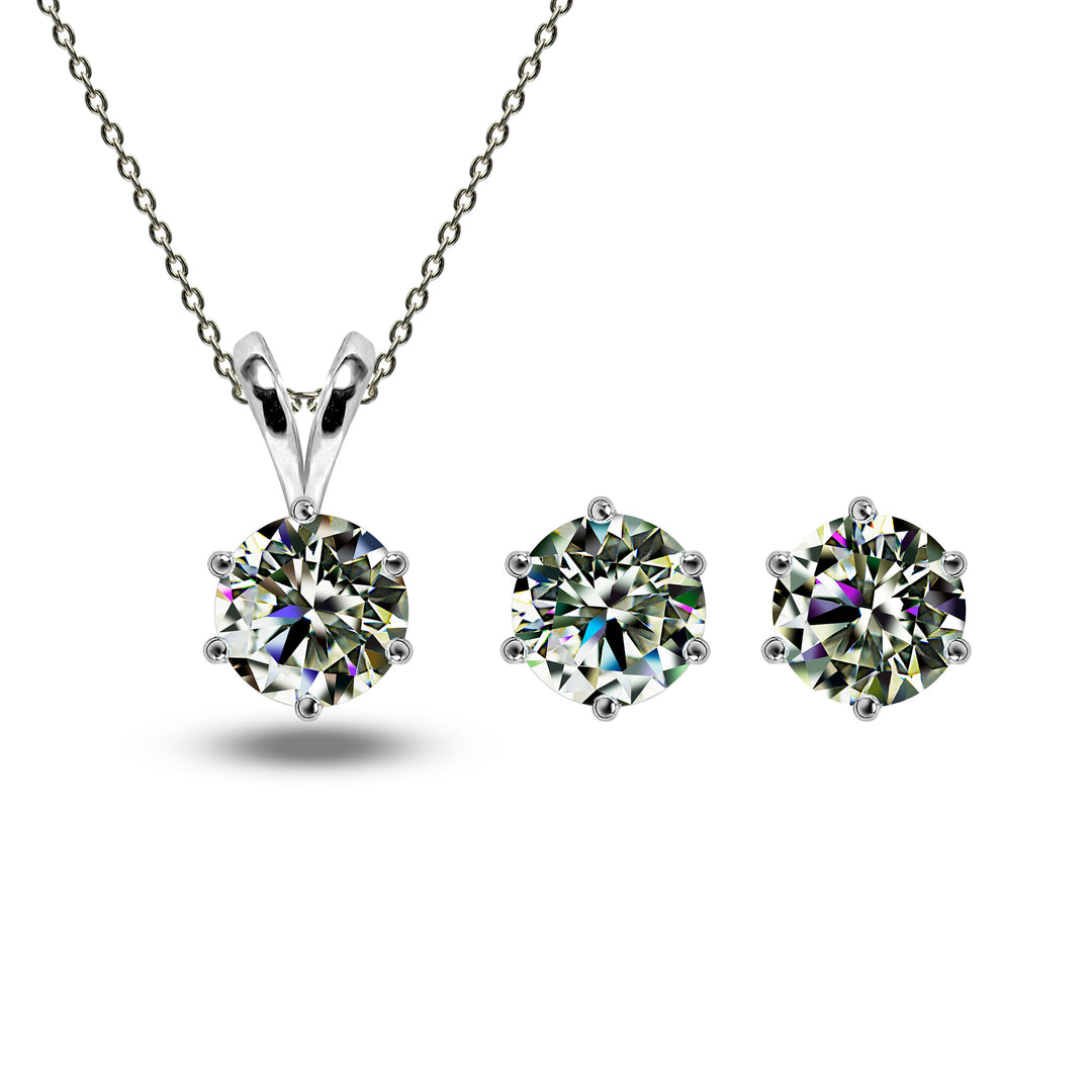 Moissanite Diamond Locket Set | Roxari