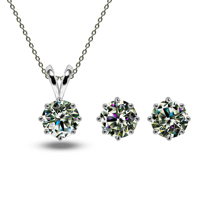 Moissanite Diamond Necklace Set | Roxari