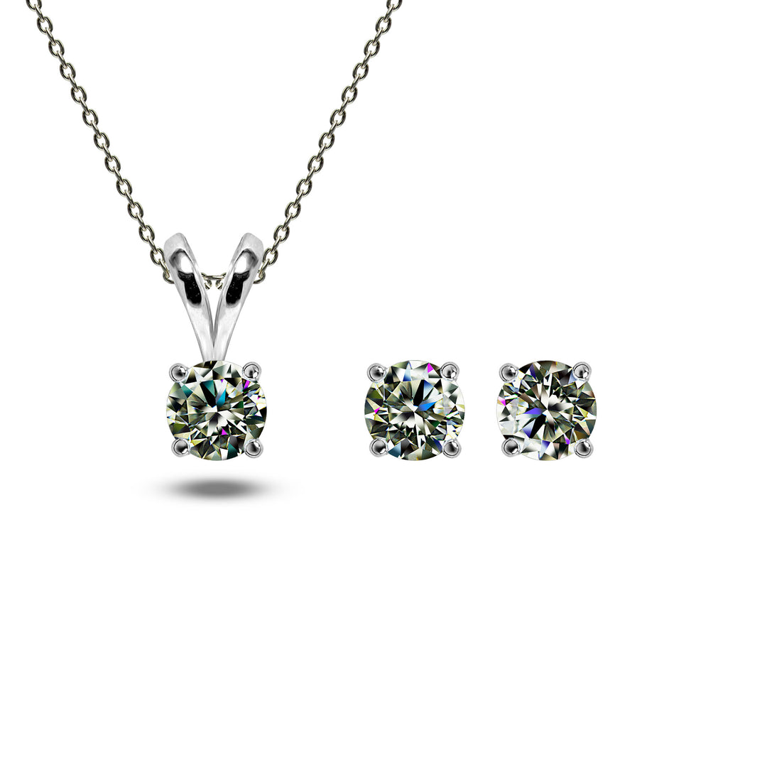 Moissanite Diamond locket set | Roxari