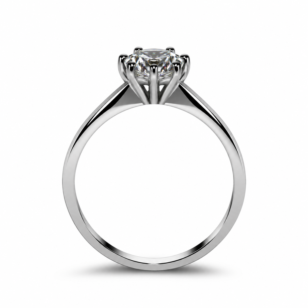 0.5 Carat Moissanite Octa Radiance Ring