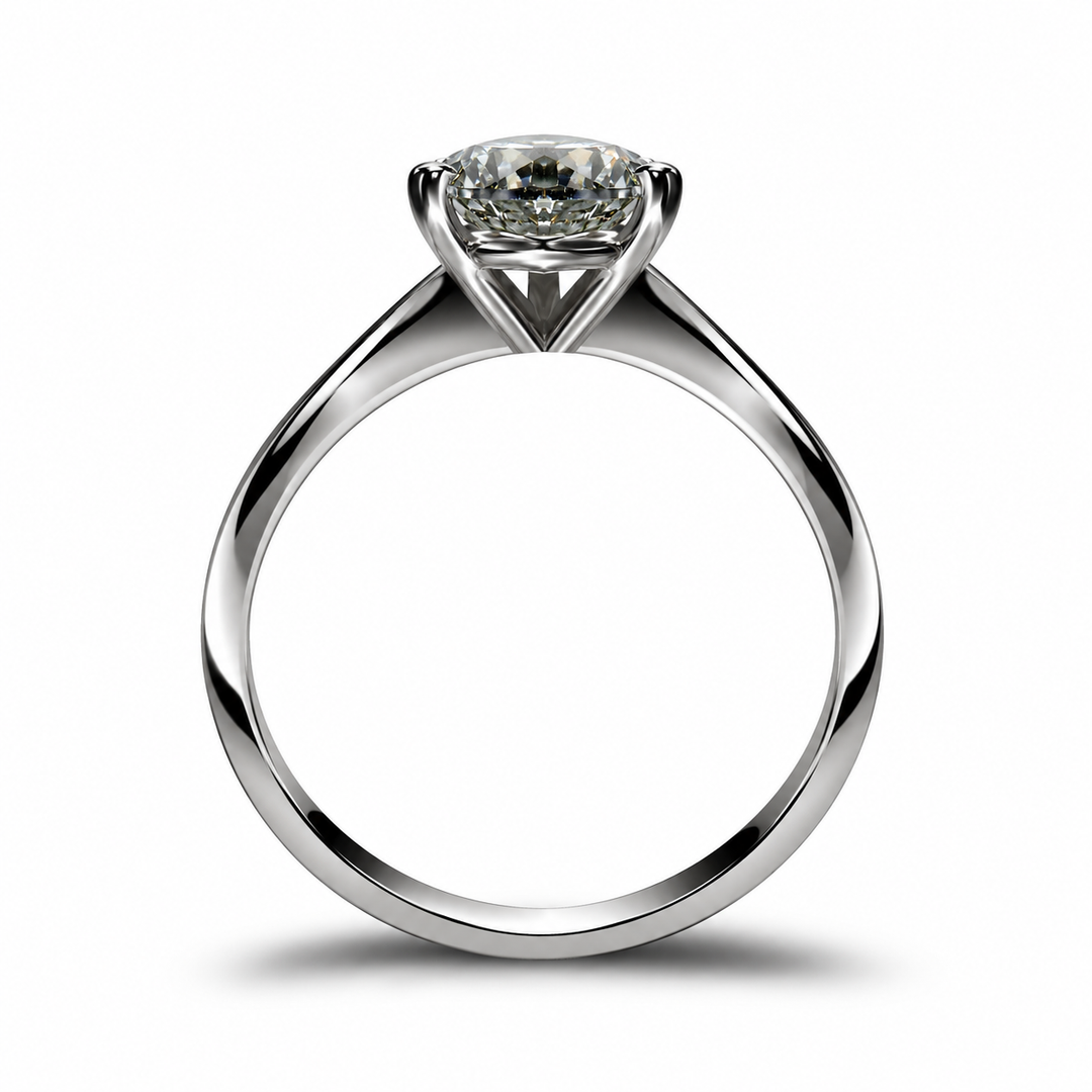 0.5 Carat Moissanite Trilogy Spark Ring