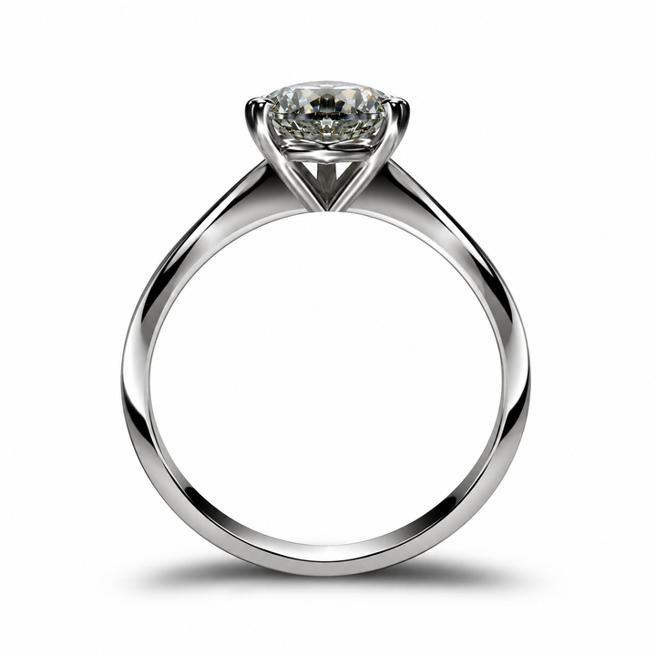 0.5 Carat Moissanite Trilogy Spark Ring