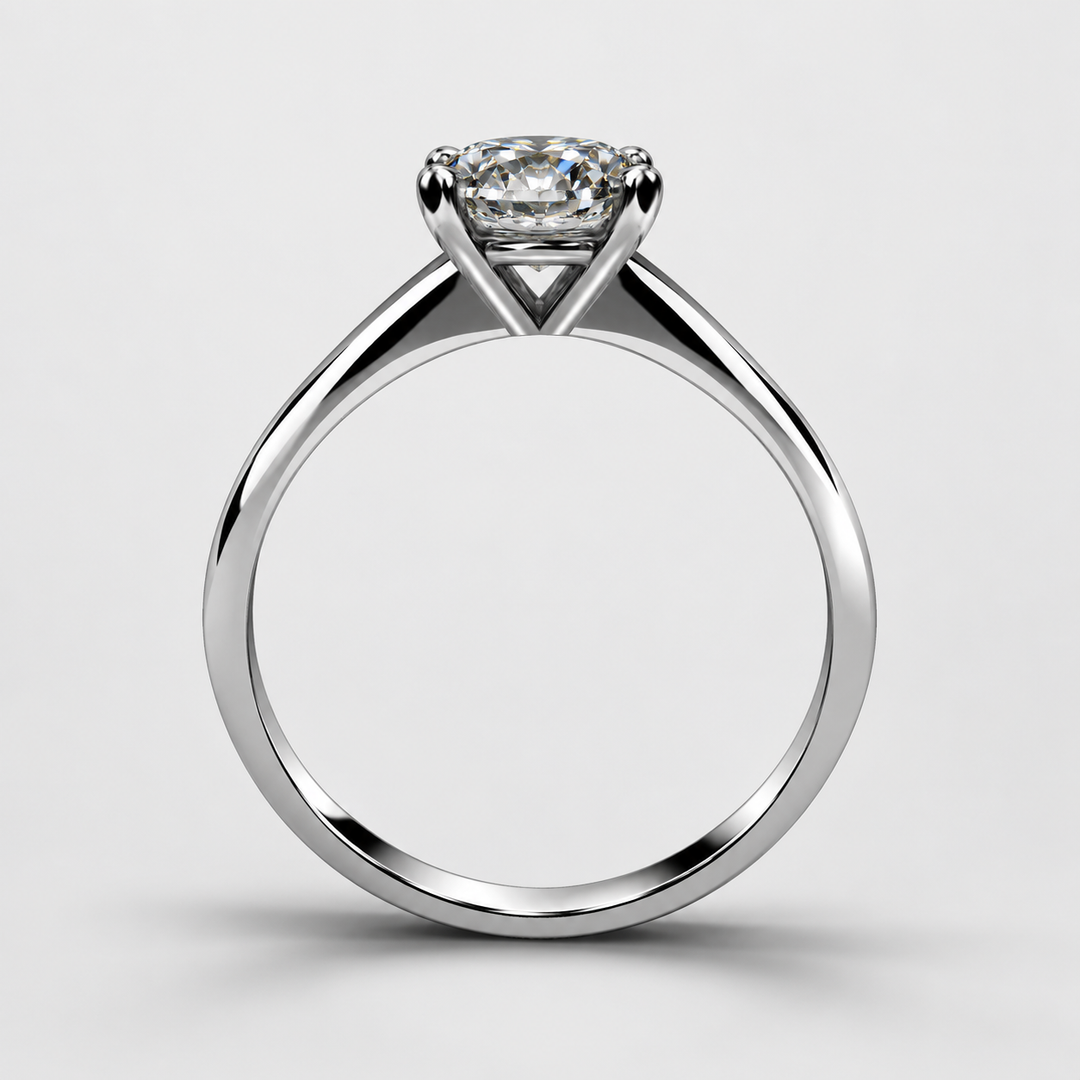 0.5 Carat Moissanite Quartet Ring