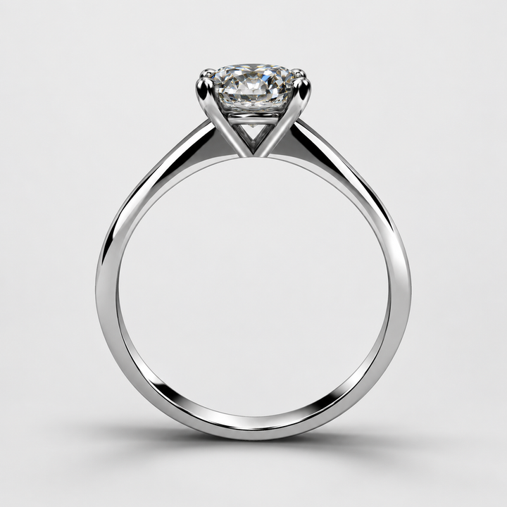 0.5 Carat Moissanite Quartet Ring